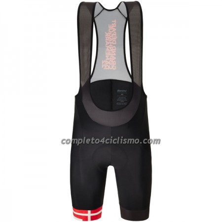 Pantaloncino con bretelle 2022 Tour de France Kopenhagen Rosso Nero